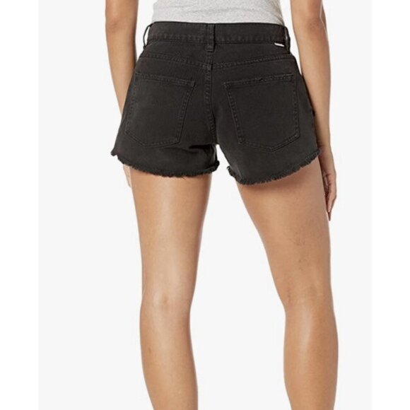 BILLABONG Drift Away Shorts 28 Black Distressed Cut Off Denim 100% Cotton Jorts - Picture 4 of 9